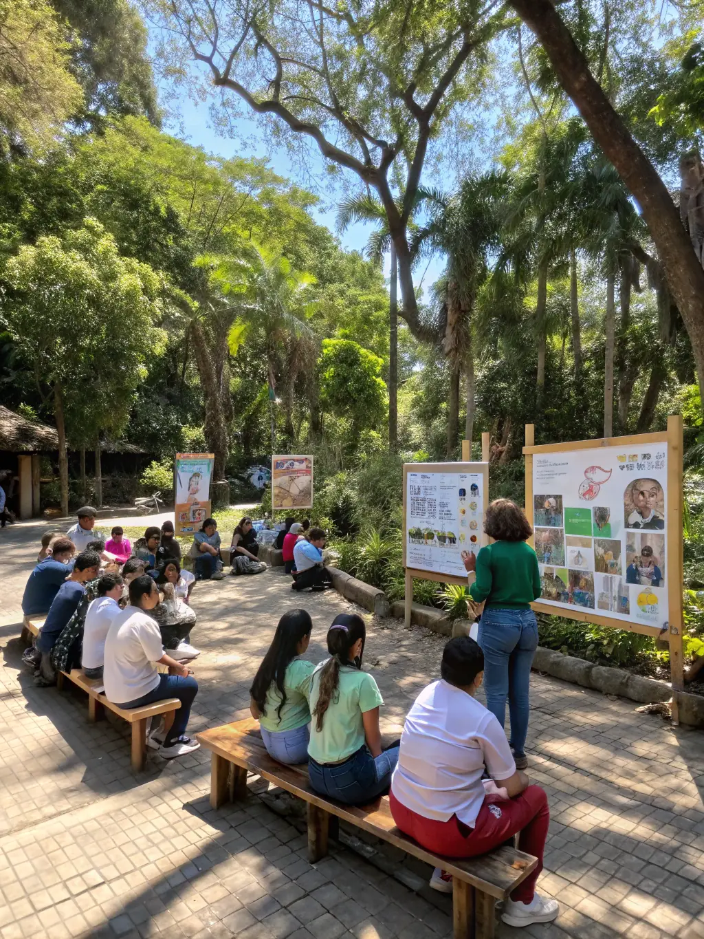 A photograph of a community workshop on sustainable land management practices, showcasing the organization's educational initiatives.